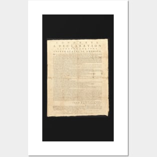 United States Declaration 1776 Posters and Art